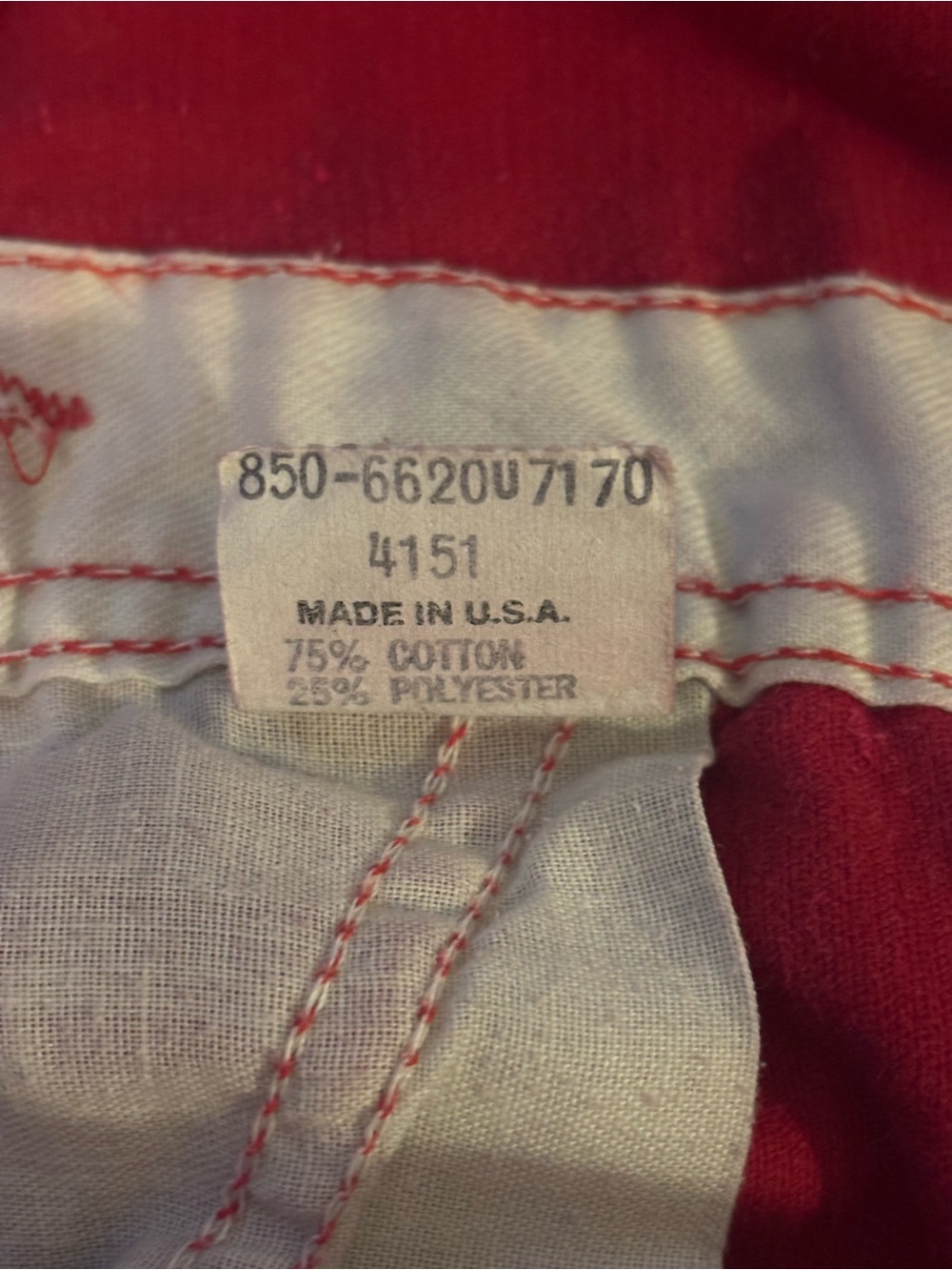 Vintage Vestbak Genuine Article OshKosh B'gosh Red Corduroy Kids Overalls - Picture 8 of 8